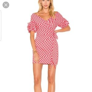 ISO Fame and Partners Russo Dress Red Gingham